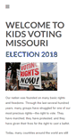 Mobile Screenshot of kidsvotingmissouri.org