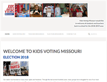 Tablet Screenshot of kidsvotingmissouri.org